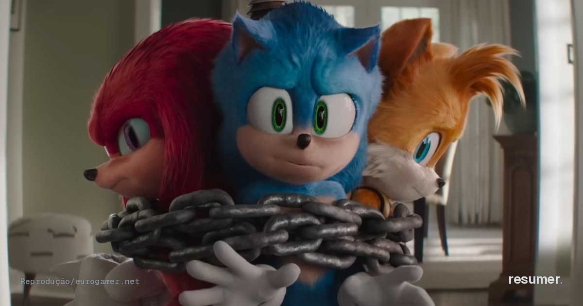 Cena de trailer de Sonic the Hedgehog 3, franquia que integra o novo acordo entre SEGA e Netflix