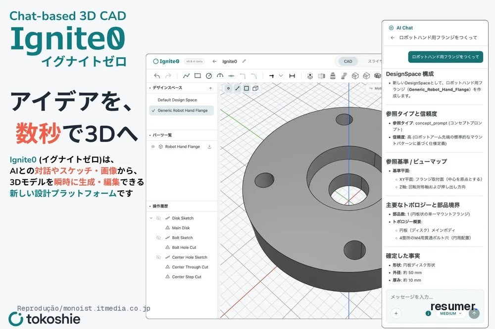 Ferramenta AI 3D CAD da East Ventures em destaque com elementos tecnológicos