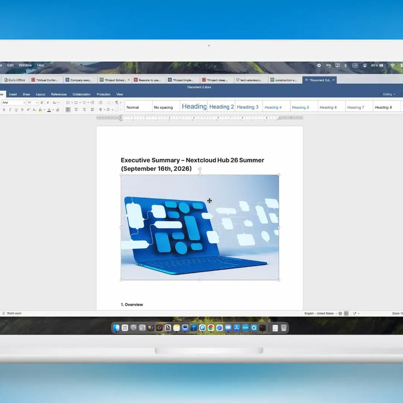 Euro-Office ganha versão desktop para Windows e macOS