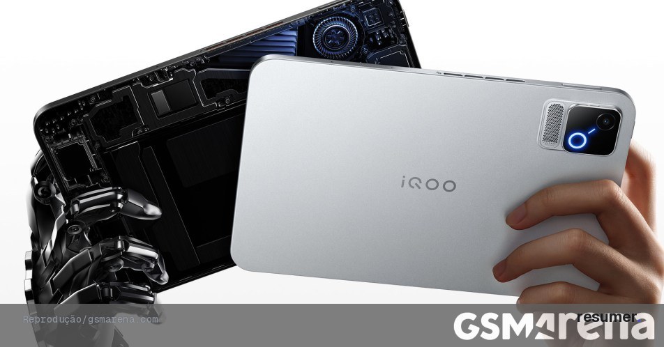 Tablet de gaming iQOO com tela OLED de 8,8 polegadas