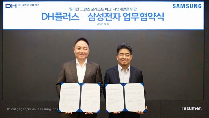 Samsung e DH Plus mostram complexo de 20.000 pyeong em Cebu com IA