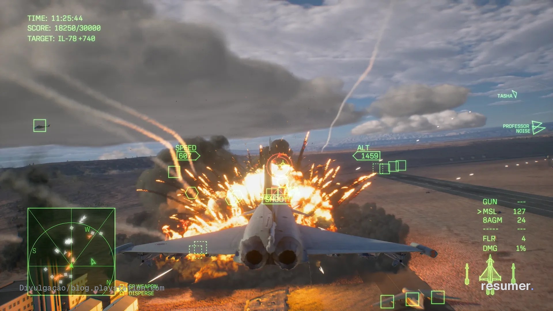 Capa da minissérie prequel de Ace Combat 8 com Josh Holloway