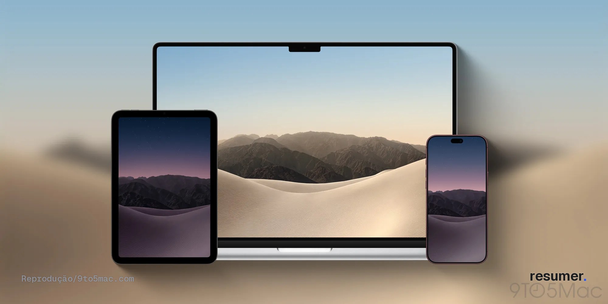 iPhone Duo em fundo de parede com efeitos visuais