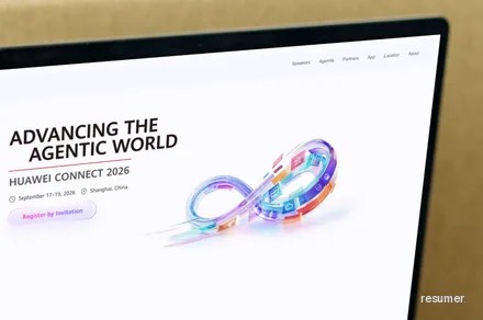 Huawei Connect website com destaque para chips IA