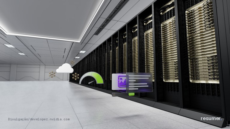 Imagem mostrando a interface da ferramenta AIPerf da NVIDIA para otimização de inferência de modelos de linguagem.