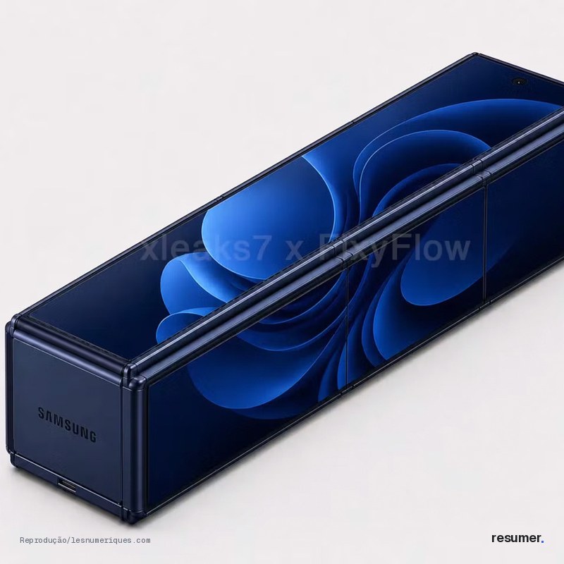 Samsung apresenta smartphone dobrável que se transforma em tablet