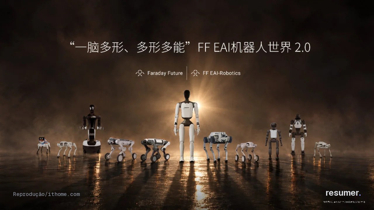 Faraday Future lança série de robôs inteligentes para educação e produtividade