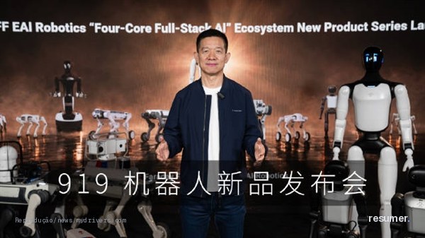 Robô humanoide Futurist da FF EAI em produção em fábrica chinesa