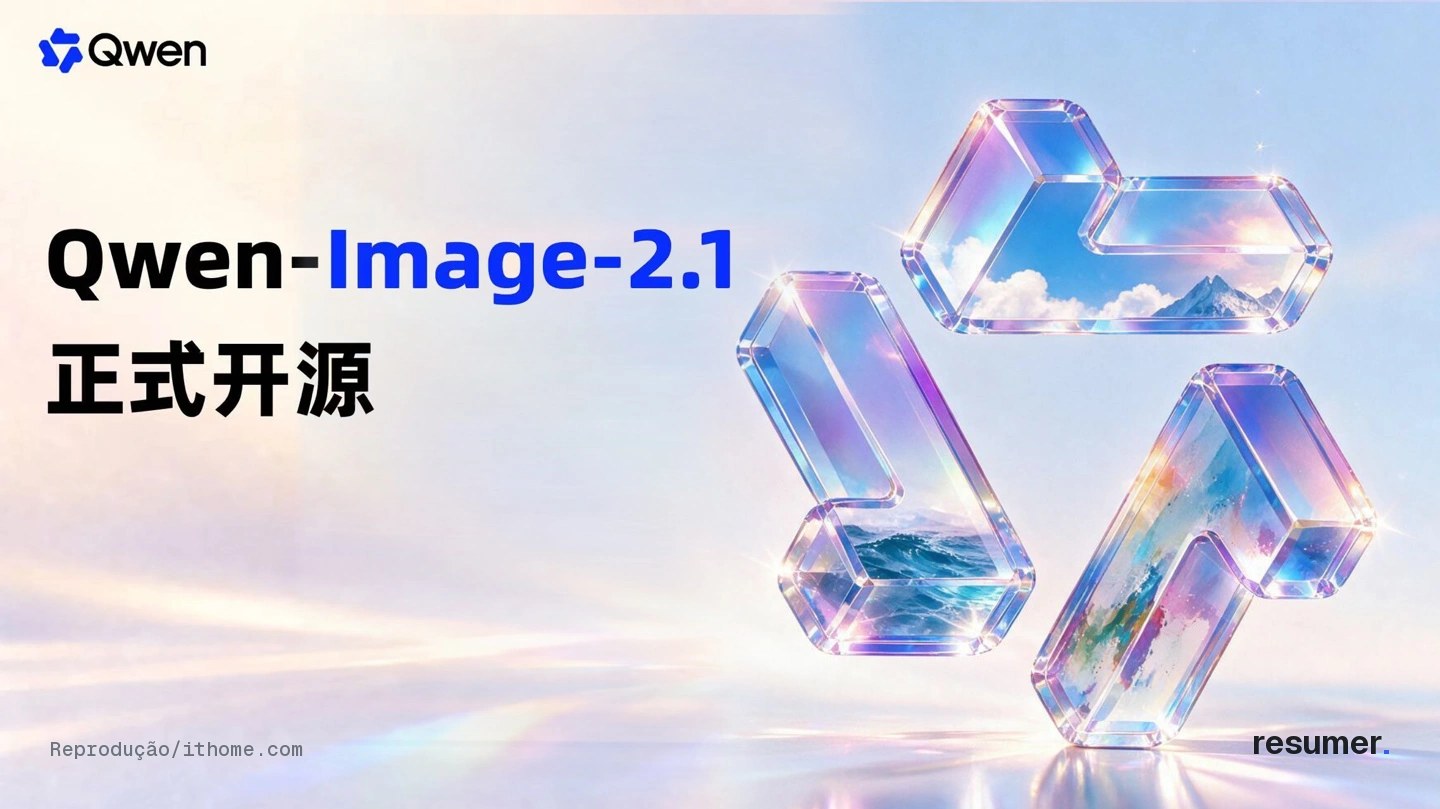 Modelo Qwen-Image-2.1 da Alibaba com licença de pesquisa