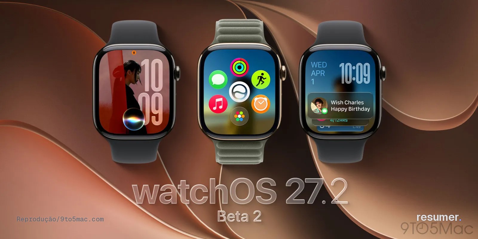 Apple Watch com nova gestura para alternar entre apps no watchOS 27.2 beta 2