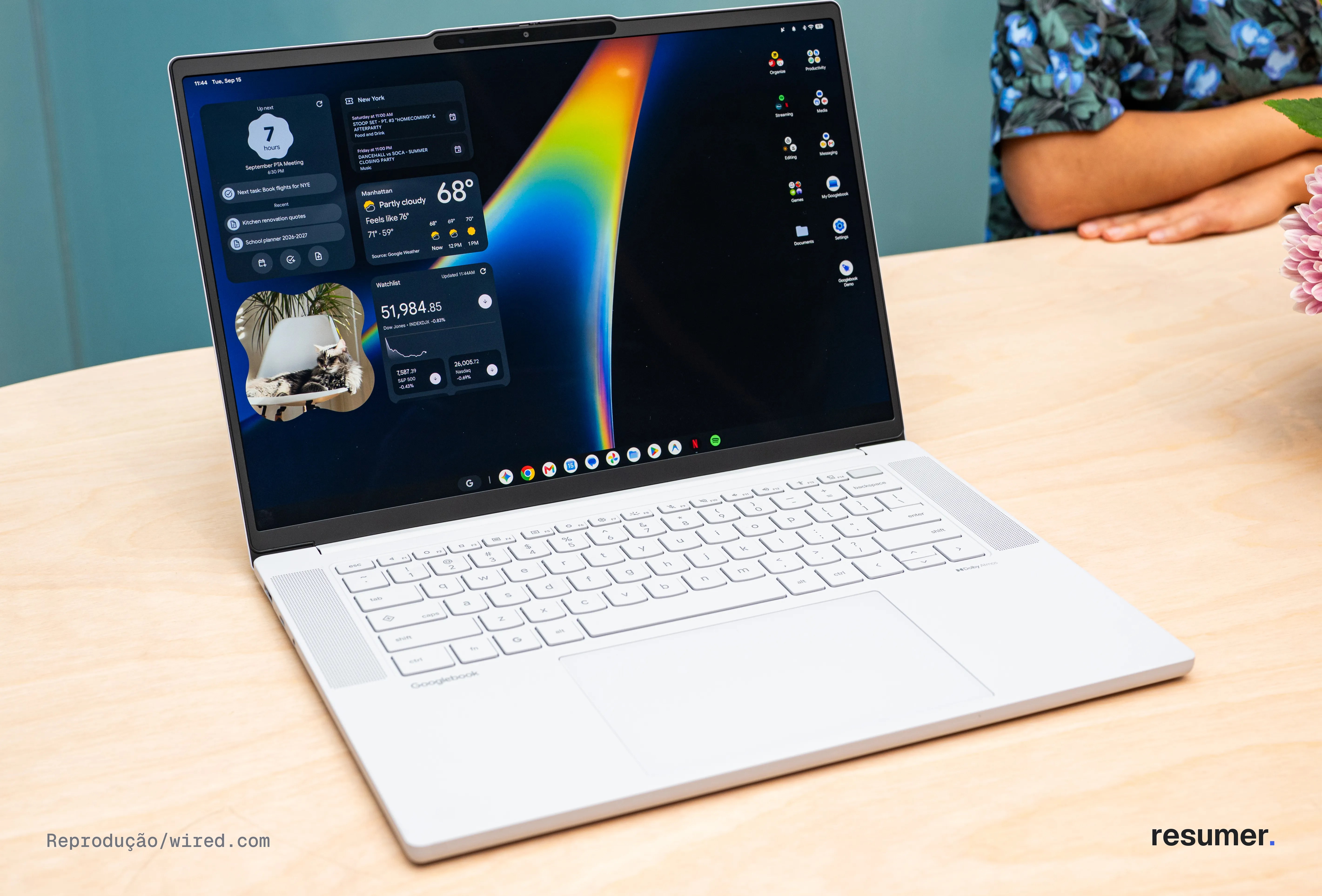 Laptop Googlebook com integração a smartphones e Google AI Pro