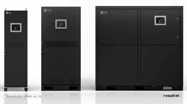 Solução LG para centros de dados de IA com capacidade de resfriamento em larga escala