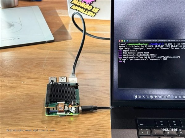Modelo Needle 2 otimizado para Raspberry Pi 5 com 14MB de memória