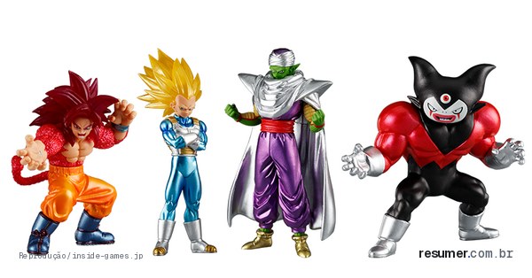 Edição limitada de HG Dragon Ball com personagens em cores metálicas