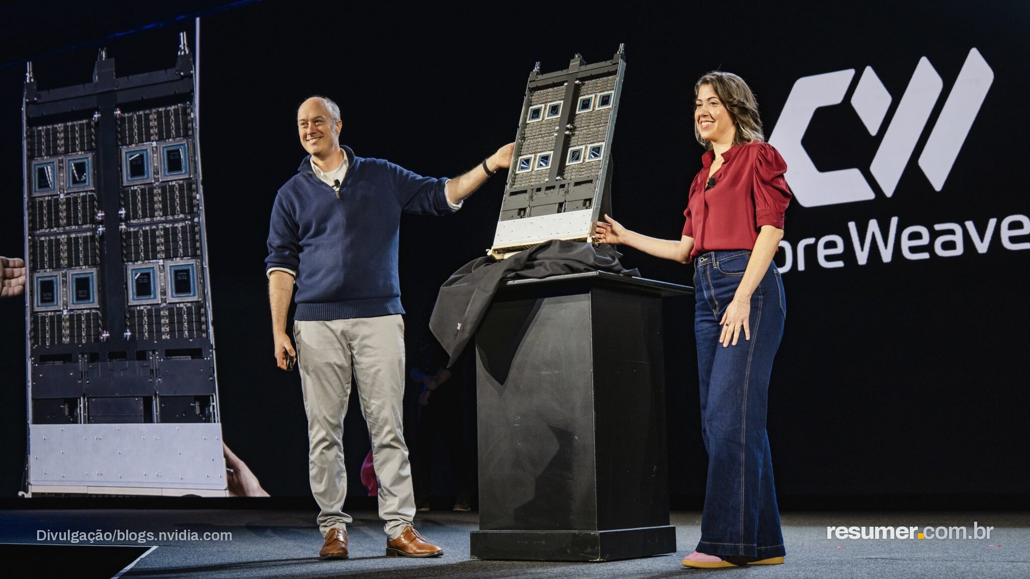 Sistema Vera Rubin NVL72 da NVIDIA e CoreWeave para IA com alta eficiência energética