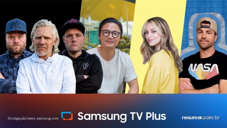 Samsung TV Plus expande canais globais com novos conteúdos de criadores no Reino Unido