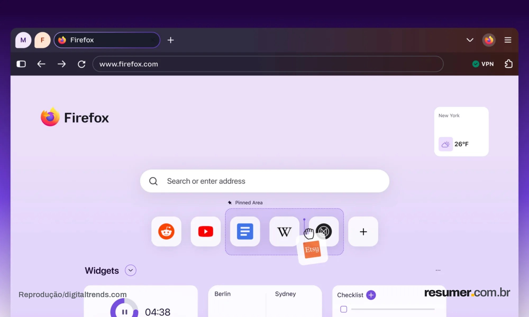 Firefox mostra interface visual renovada com novo modo compacto e suporte a AV1