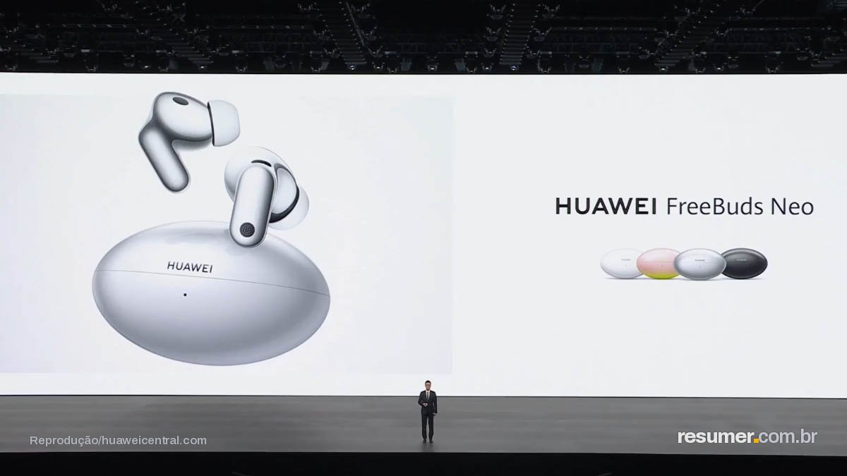 Huawei oficializa FreeBuds Neo na China com design UFO e 40 horas de bateria