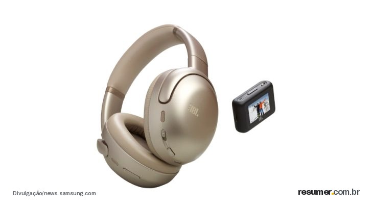 Conjunto Galaxy A37 e JBL Grip celebrando 80 anos de parceria