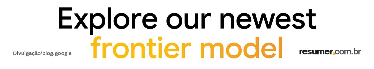 Text "Explore our newest frontier model"