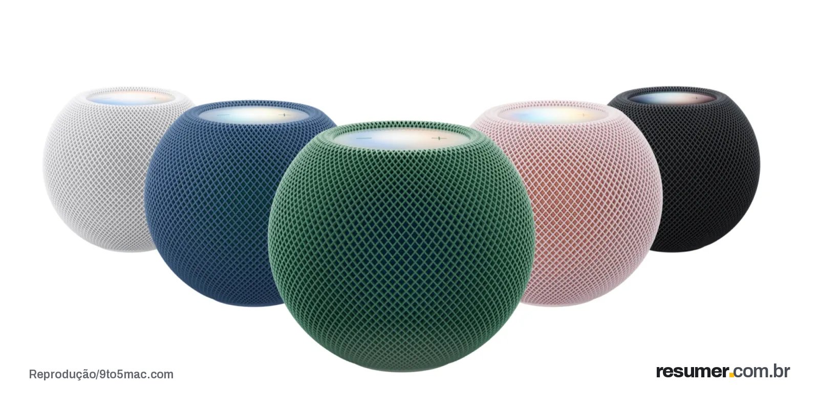 Apple lança HomePod mini 2 com Siri AI e novas cores em evento em Nova York.