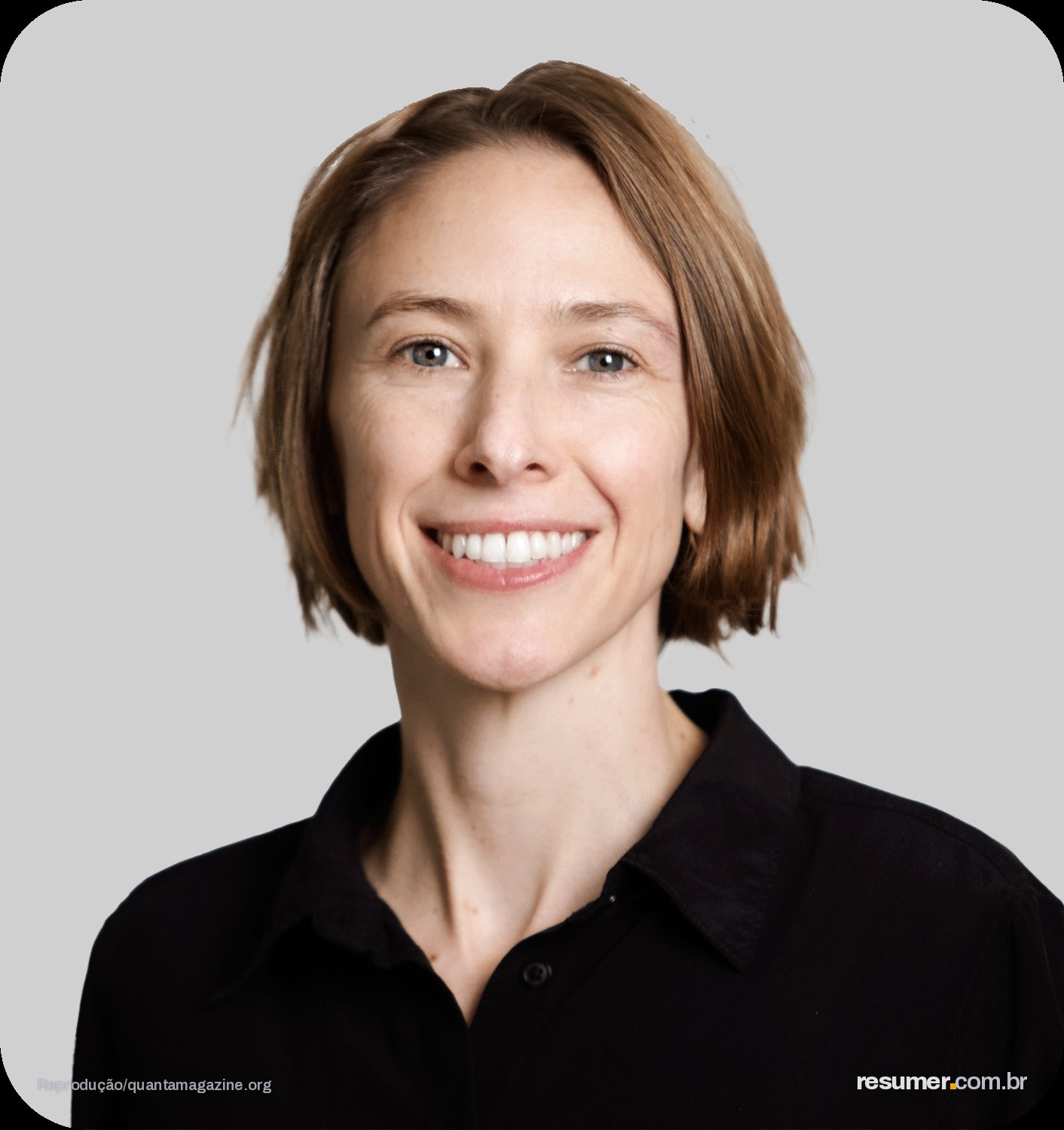 A smiling woman