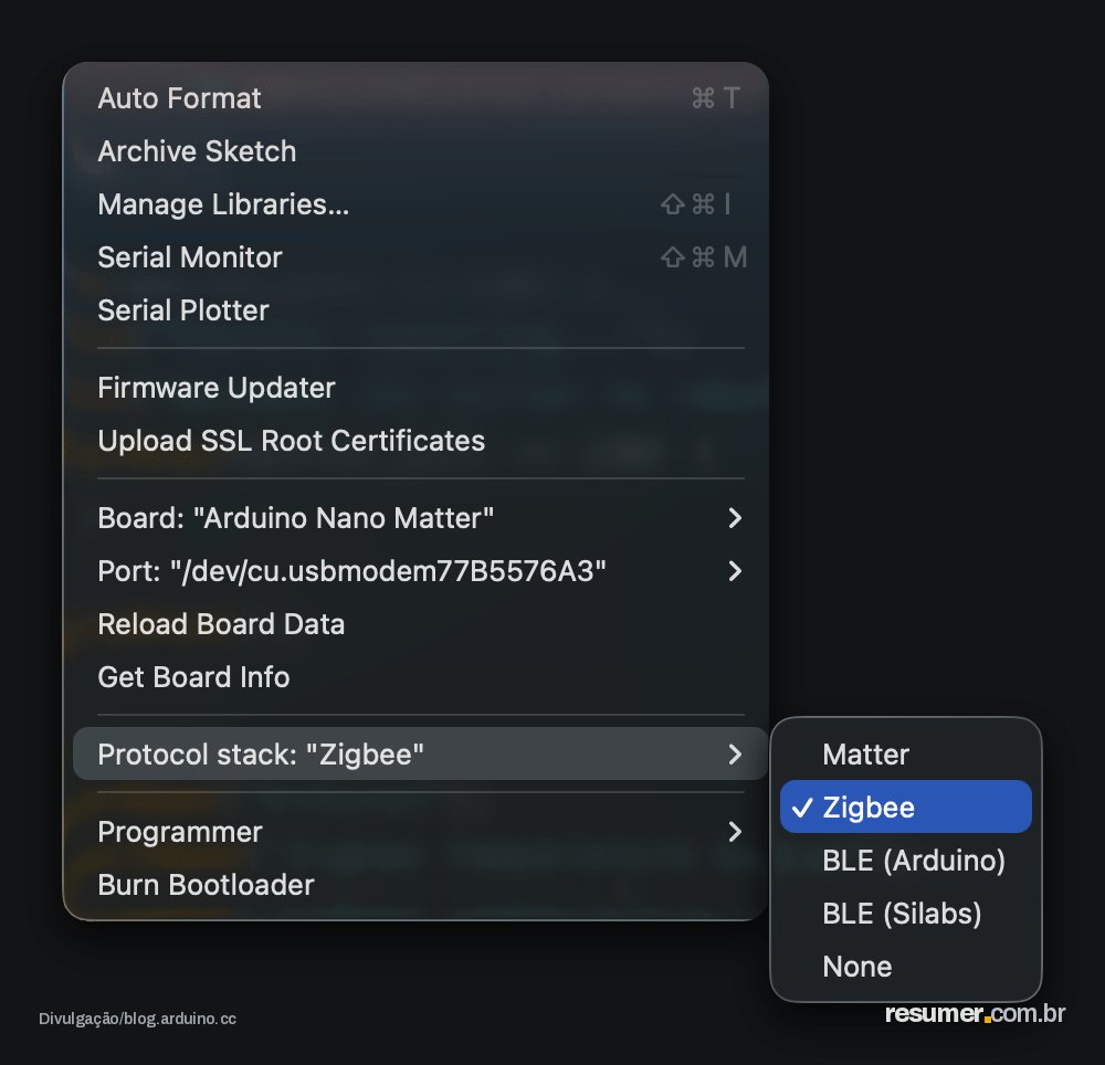 Arduino Nano Matter agora fala Zigbee