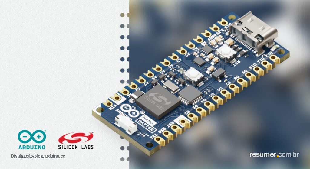 Arduino Nano Matter com câmera USB e processamento de IA em tempo real