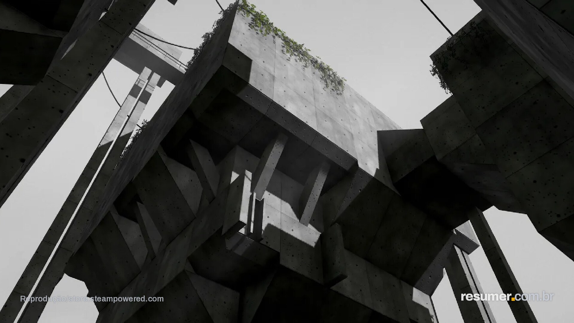 Tiny Brutalism em tela de jogo, exibindo a interface do jogo em modo de jogo