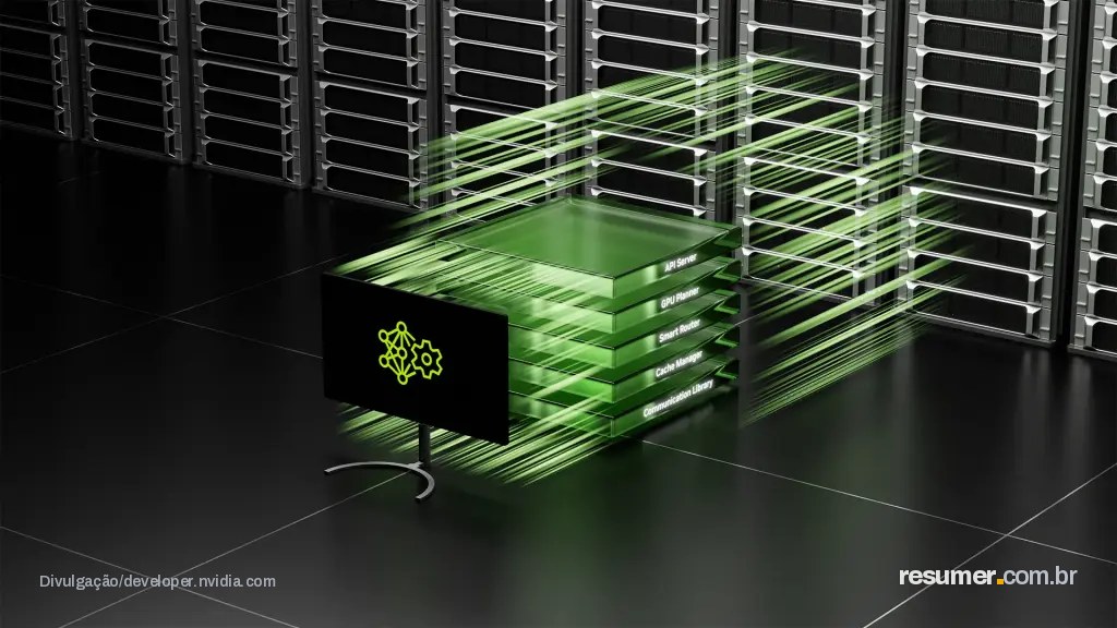 NVIDIA CUDAMemoryKV em tela, mostrando interface de gerenciamento de memória