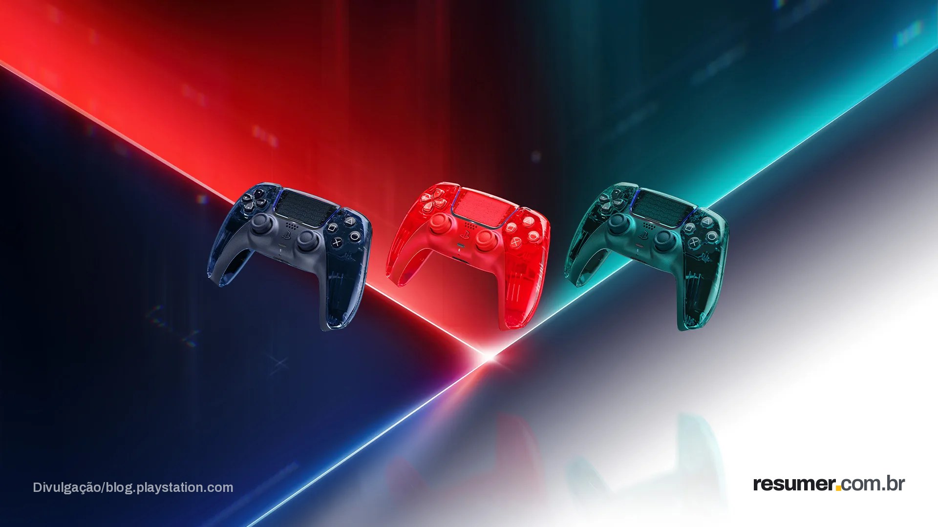 La PS5 Prism Collection à l'honneur, avec des couleurs transparentes et des reflets